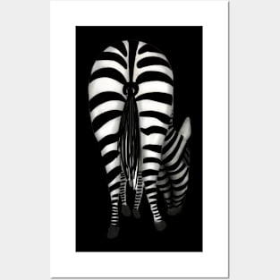 Zebra Derriere Posters and Art